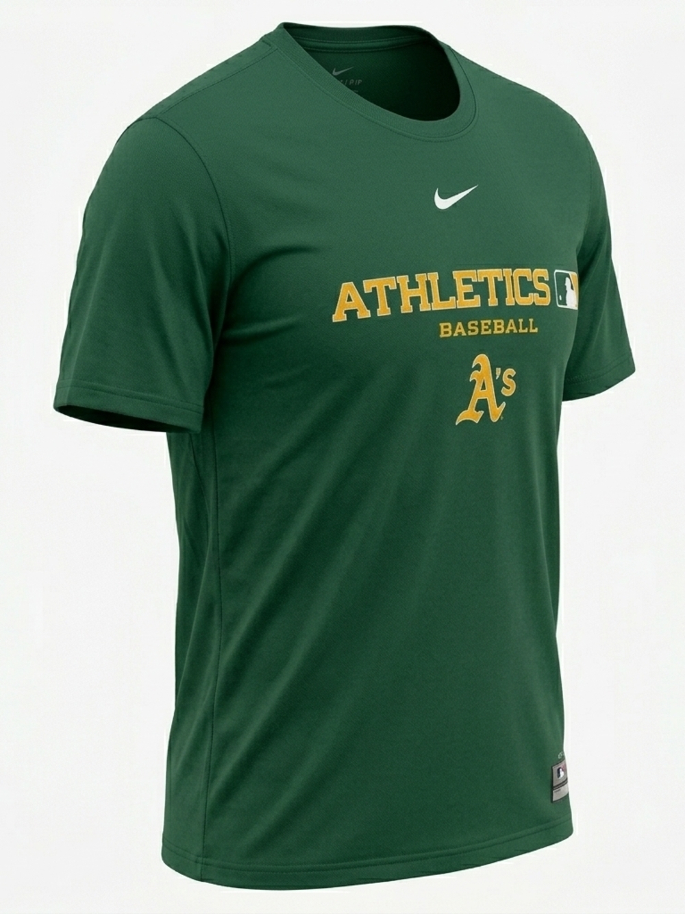 Nike Oakland Athletics A’s Green Baseball T-Shirt Childrens Size Large - Picture 2 of 4